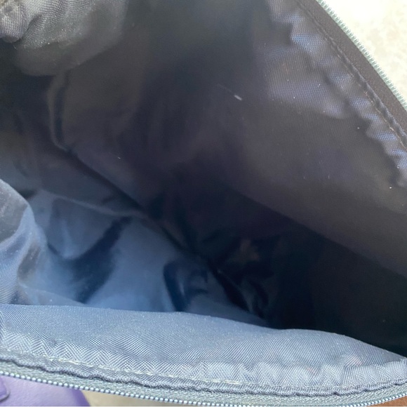 Pendleton Wool Blanket & Leather Dopp Kit Cosmetic Bag Pouch EUC Green/Red/Cream - Picture 6 of 11